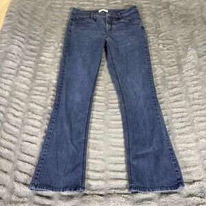 J. Jill Smooth-Fit Barely Boot Cut Jeans Size 8 Medium Wash Stretch Denim AR885